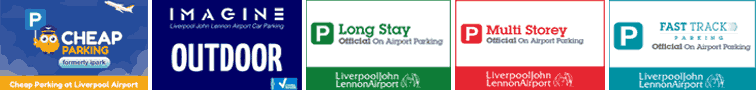 Liverpool airport parking discount code logos