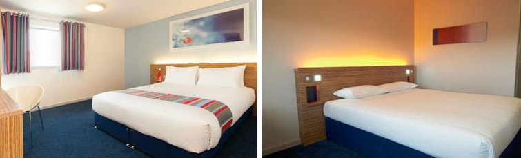Rooms at the Travelodge London City Airport