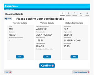 Confirm your booking details
