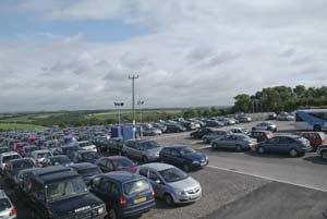 Cardiff Airparks Raised View of the Car Park