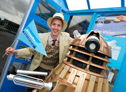 A Dalek visits Cardiff Airparks