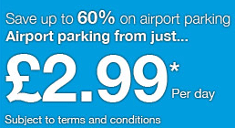 Save up to 60% on airport parking
