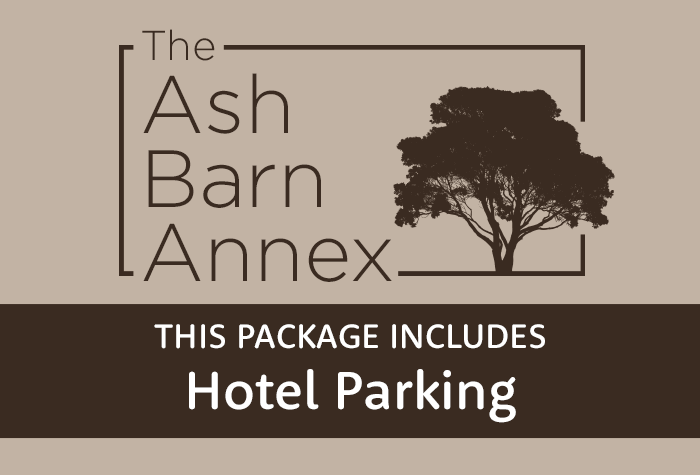 The Ash Barn Annex with hotel parking logo