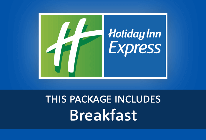 Holiday Inn Express with breakfast logo