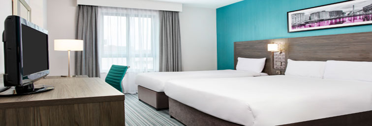 Twin room at Jurys Inn at Aberdeen Airport