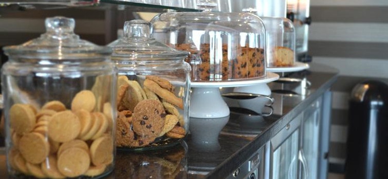 Snacks at the Manchester Aspire Lounge