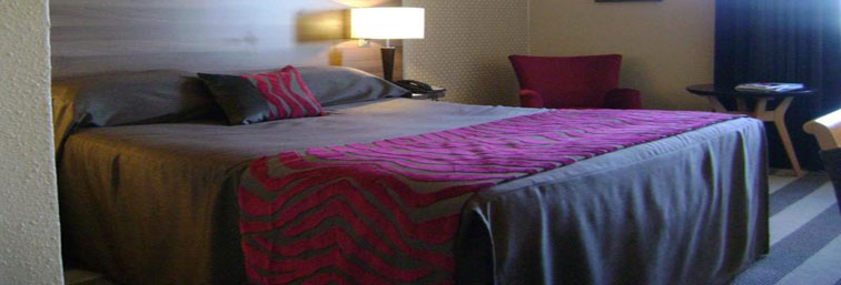 Bedroom at the Maldron hotel at Belfast International Airport