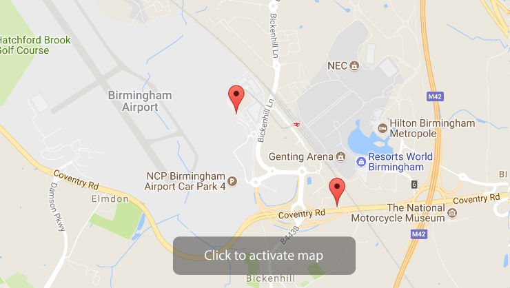 Arden Hotel Birmingham Map