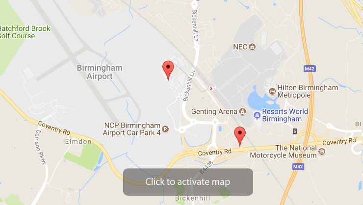Arden Hotel Birmingham Map
