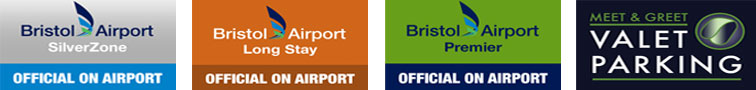 Bristol airport parking discount logos
