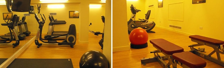 Fitness centre at the Courtyard Marriott Gatwick