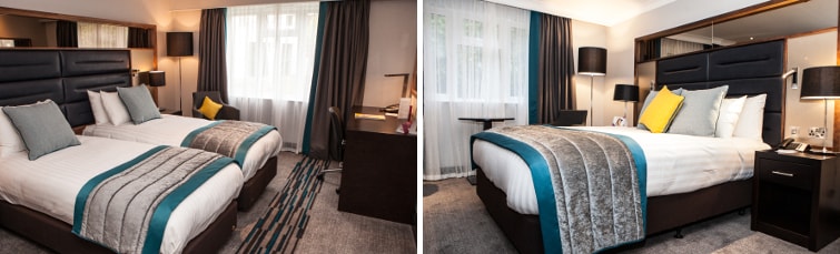 Rooms at the Crowne Plaza Felbridge