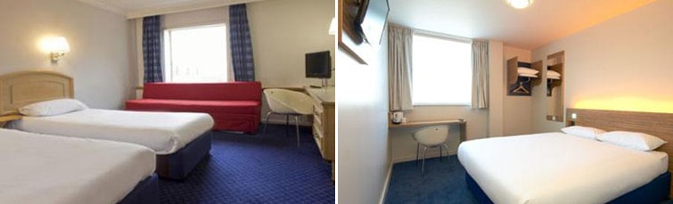 Rooms at the Travelodge Gatwick