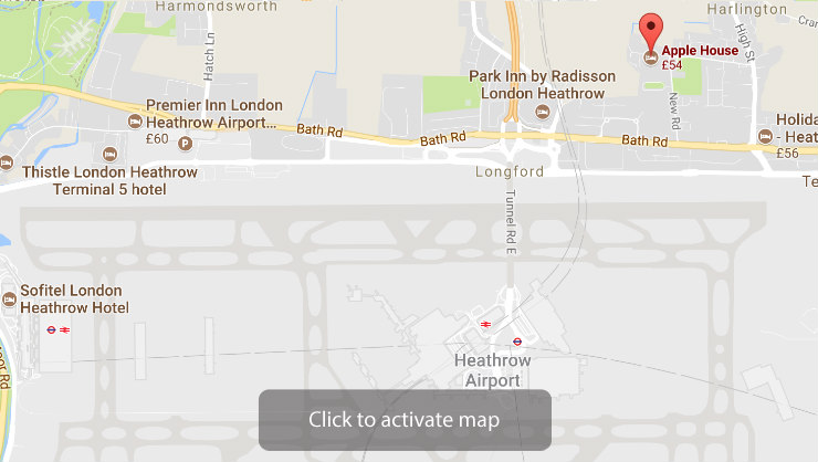 Apple House Heathrow Map
