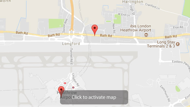 Radisson Blu Heathrow Map