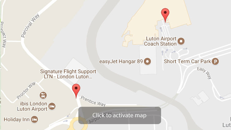 Holiday Inn Express Luton Map