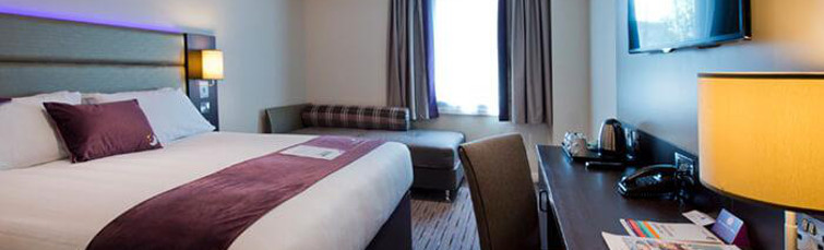 A room at the Premier Inn Terminal 4