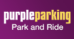 Purple Parking Park and Ride PLUS T3 logo