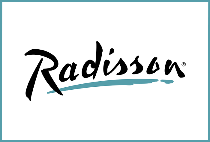 Radisson with parking at the hotel logo